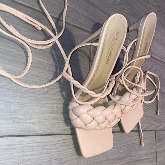 Fashion Nova Nude Strap heels - Picture 2 of 3